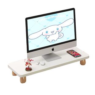 台式电脑增高架实木办公桌显示支架面置物架笔记本支撑架收纳架子