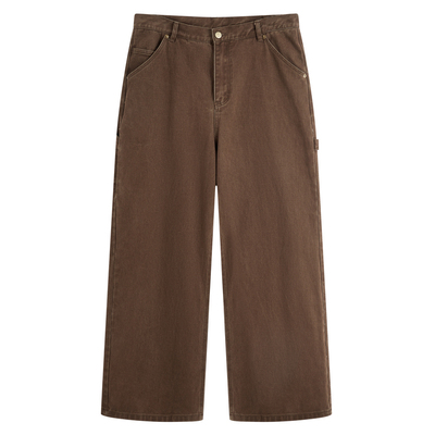 NEVEREMPTY水洗斜纹工装伐木裤