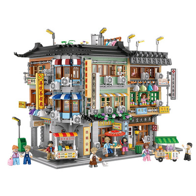 LOZ俐智香港街景小颗粒积木