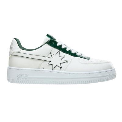 starwalk漆皮白绿流星鞋