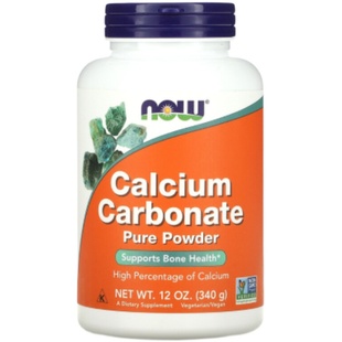 美国原装now foods诺奥碳酸钙粉340g人宠共用 猫狗补钙自制生骨肉
