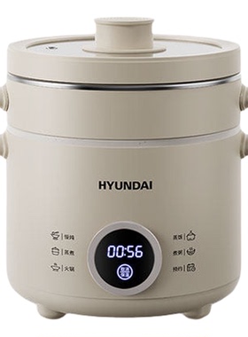 HYUNDAI现代迷你蒸煮炖电煮锅