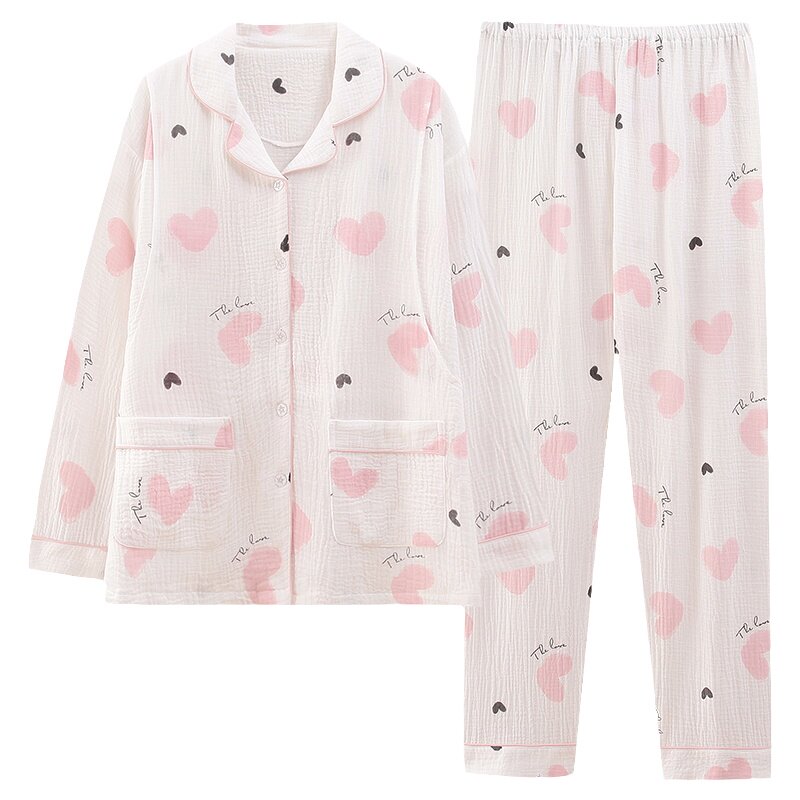 纱布月子服夏季薄款产后纯棉产妇睡衣孕妇家居服哺乳春秋4月份6