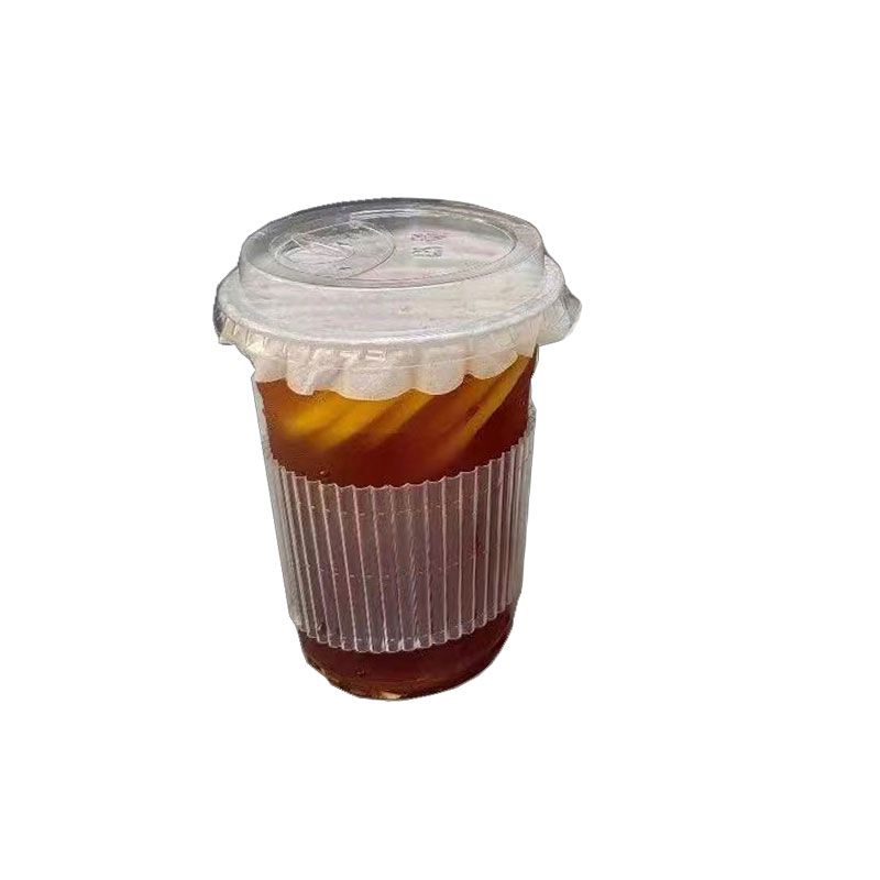 一次性透明耐高温塑料防烫杯套