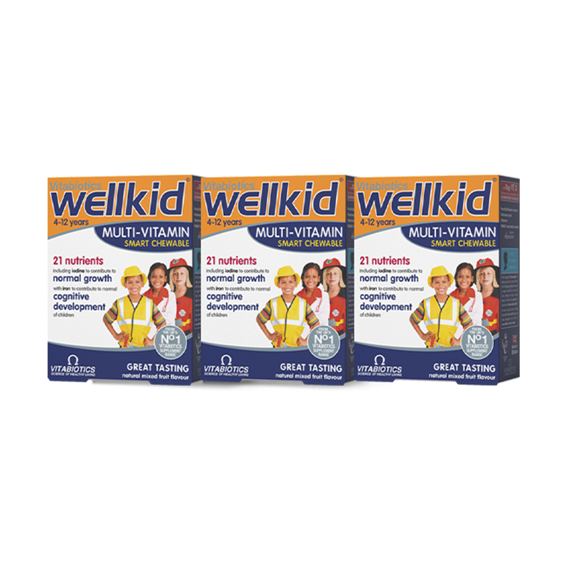 英国vitabiotics薇塔贝尔儿童复合维生素营养咀嚼片30片旗舰店*3