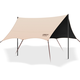 黑胶天幕帐篷户外桌椅露营六件套免搭建野营防晒速开防风大遮阳棚