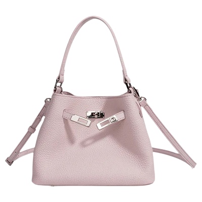 头层牛皮托特包女百搭手提水桶包