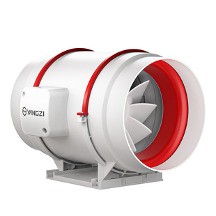 扬子管道风机斜流增压客厅大吸力静音卫生间换气扇厨房排风新风机