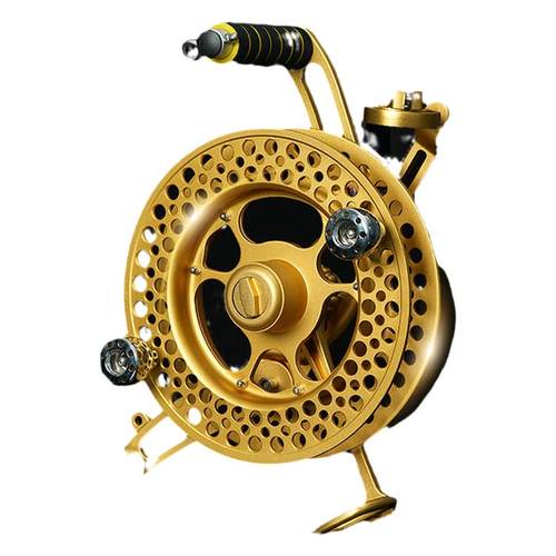 筝友新款折叠风筝线轮盘专业高档背带手握轮刹车防倒转风筝轮