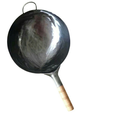 手工锻打老式铁锅传统家用炒锅