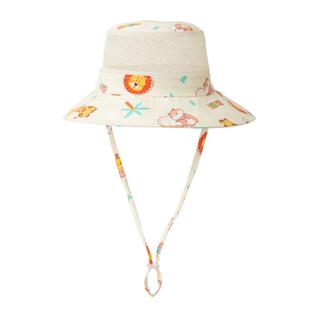 宝宝遮阳帽夏季男童帽子防晒渔夫帽儿童防紫外线太阳帽婴儿凉帽网