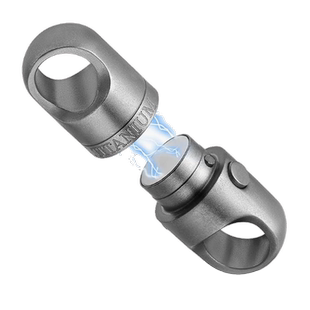 钛合金磁吸双向快拆汽车钥匙扣挂钩万向环钥匙圈环便携子母扣挂钩