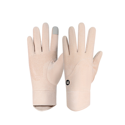 德绒保暖手套女冬骑行电动车男生