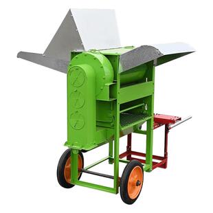 全自动喂入玉米脱粒机家用油菜水稻小麦高粱豆子小型多功能打谷机