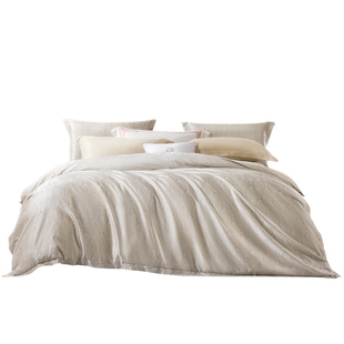 富安娜家纺轻奢高级感提花四件套新品床单亲肤可裸睡被套床上用品