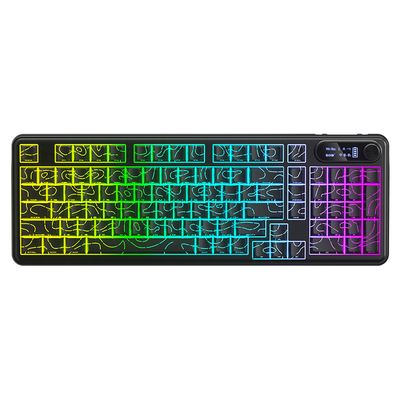 BOW等高线侧刻三模机械手感键盘