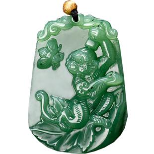 和田玉碧玉十二生肖吊坠男女鼠牛虎兔龙蛇马羊猴鸡狗猪白玉坠挂件