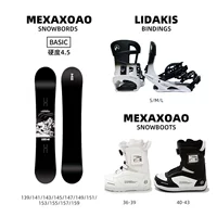 Шпон (Базовый) + Крепления (черно-белые) + Туфли