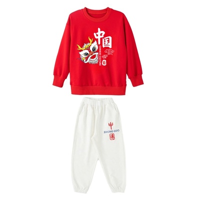 波希兔男女中国风表演服纯棉