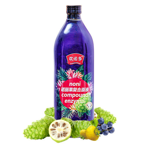 买4发5】 欢诺多诺丽复合果汁NONI酵素原液官方诺丽果汁玻璃瓶装