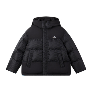 MUCMUKN【城际机能】潮牌提花格羽绒服90安心绒加厚男童25冬新款