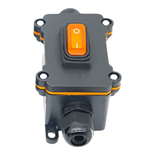 防水接线端子连接器三档两档双孔kcd3船型开关 改装大电流防水盒