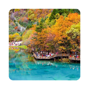 成都出发九寨沟黄龙四姑娘山三星堆旅游4天3晚8人团含门票跟团游