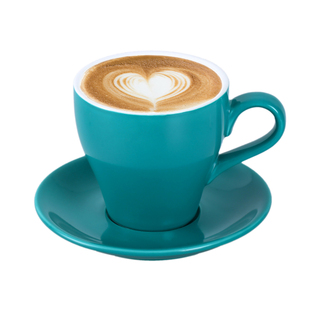 欧式陶瓷阔口单品美式卡布奇诺拿铁杯 郁金香拉花咖啡杯套装280ml