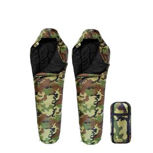 EUSEBIO睡袋大人户外秋冬四季加厚保暖迷彩成人露营双人单人睡袋