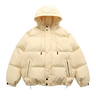 TIRED美式潮流90白鸭绒连帽羽绒服冬季情侣保暖抗寒外套潮面包服
