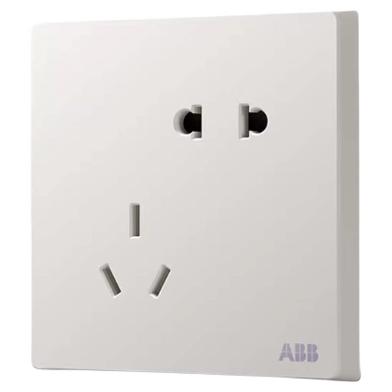 ABB 曲面开关插座面板 轩致开关插座套装