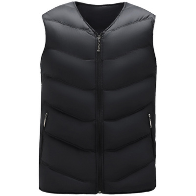 爆款白鸭绒男士羽绒马甲保暖背心