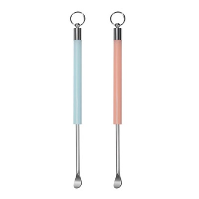 【不锈钢挖耳勺】便携可挂式