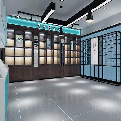 眼镜展示柜玻璃柜台展柜中岛眼镜店烤漆产品货架陈列柜子多功能