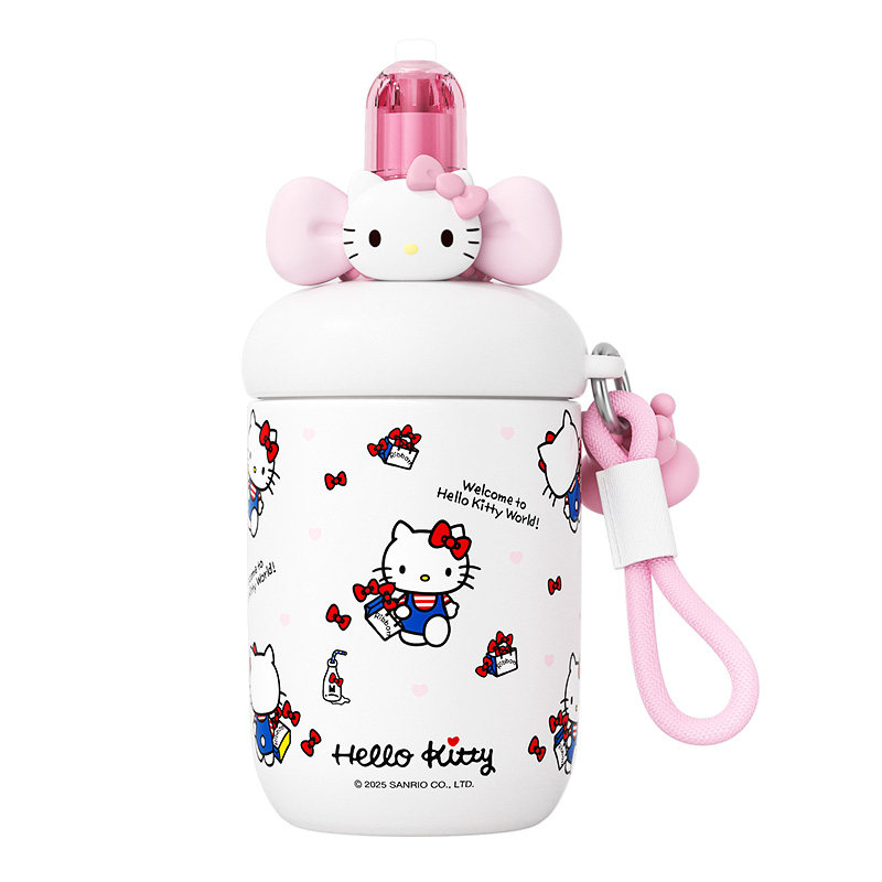 hellokitty保温杯女生可爱吸管水杯新款2026高颜值大容量杯子礼物