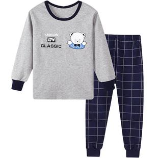 儿童内衣套装纯棉男童女童睡衣中大童秋衣秋裤全棉春秋薄款打底衫