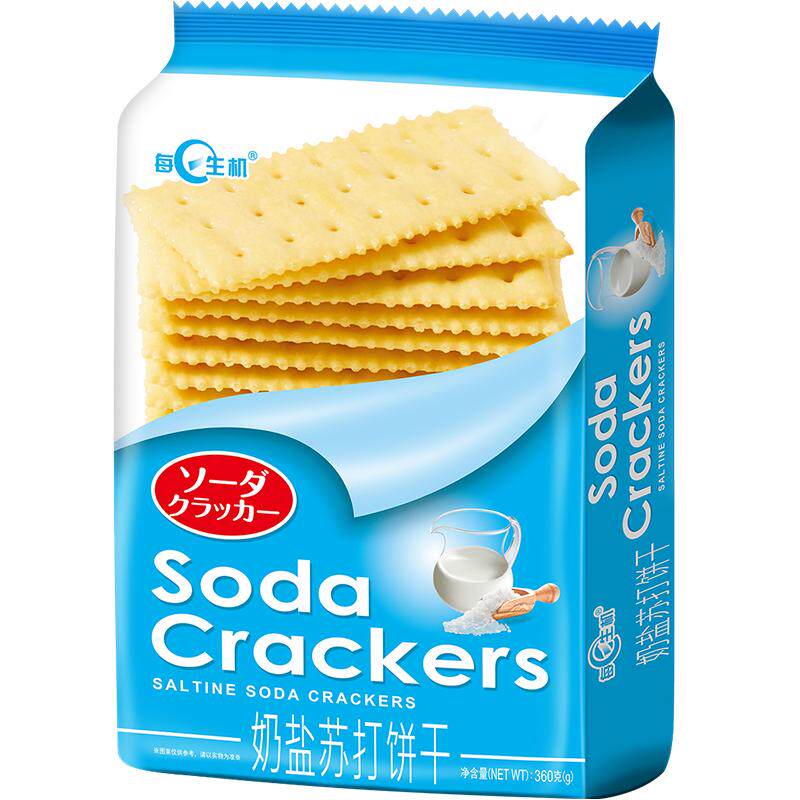 每日生机奶盐香葱苏打饼干整箱