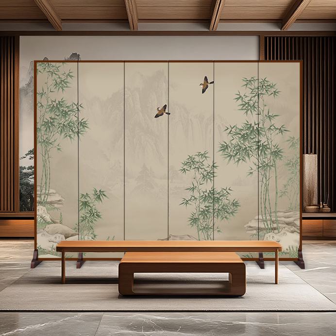 屏风隔断客厅2025新款玄关正对门卧室折叠移动遮挡进门办公室餐厅