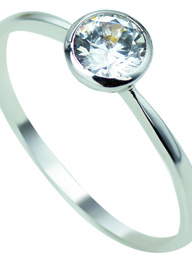 40分韩版镀金单钻独特仿真锆石