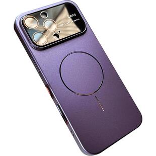 新款17高端大视窗细圈磁吸ip适用苹果16promax手机壳磨砂15pro无线充电14高级感韩系13p女生紫色轻奢iphone12