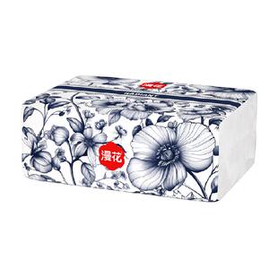 包邮漫花抽纸国风餐巾纸4层加厚100抽20包整箱家用面巾纸卫生纸巾
