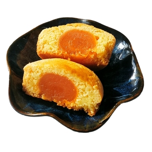 法式蛋黄酥布列塔尼酥饼手工制作咸蛋黄月饼无添加八块装回民点心