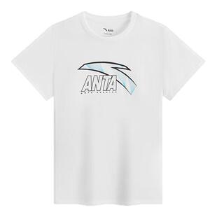 安踏儿童短袖T恤男童2026年春夏季新款运动清凉透气舒适上衣圆领