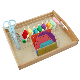 蒙氏配对玩具鞋子蒙台梭利日常生活教具区域材料幼儿园早教机构