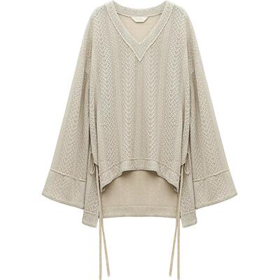 COCOBELLA镂空V领针织衫