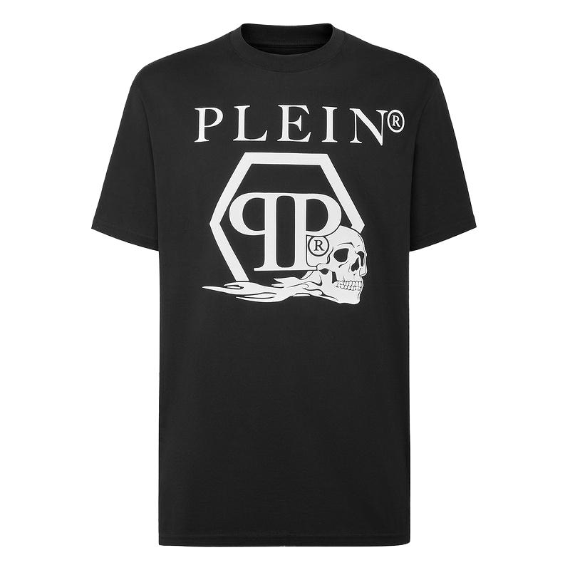 PHILIPP PLEIN T恤 男女同款骷髅图案圆领T恤