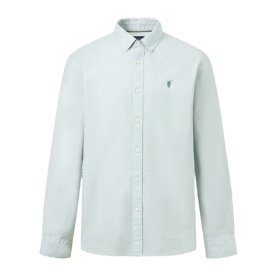 POLOWALK纽扣领长袖休闲衬衫