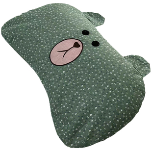 重磅福利！100%纯棉荞麦枕单人朗朗熊颈椎枕柔软舒适全棉单件枕头