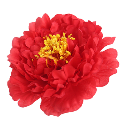 20cm仿真牡丹花朵大芍药花头婚庆背景装饰绢布假花头花鞋花舞台