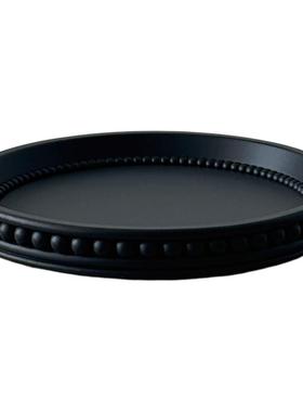 意式小众黑水泥托盘套装搭配摆件